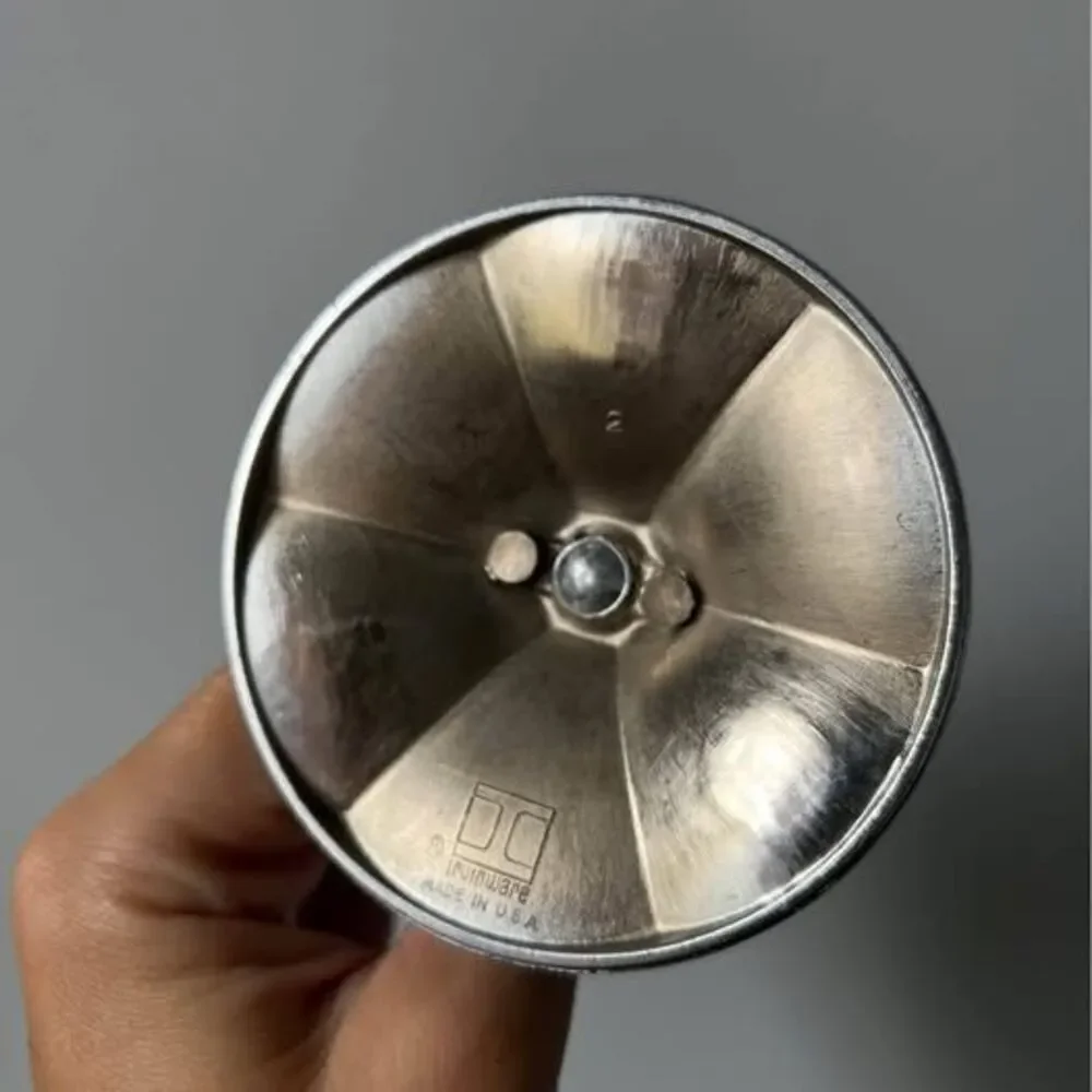 Pair of Vintage Silver-colored Metal Candle Holders